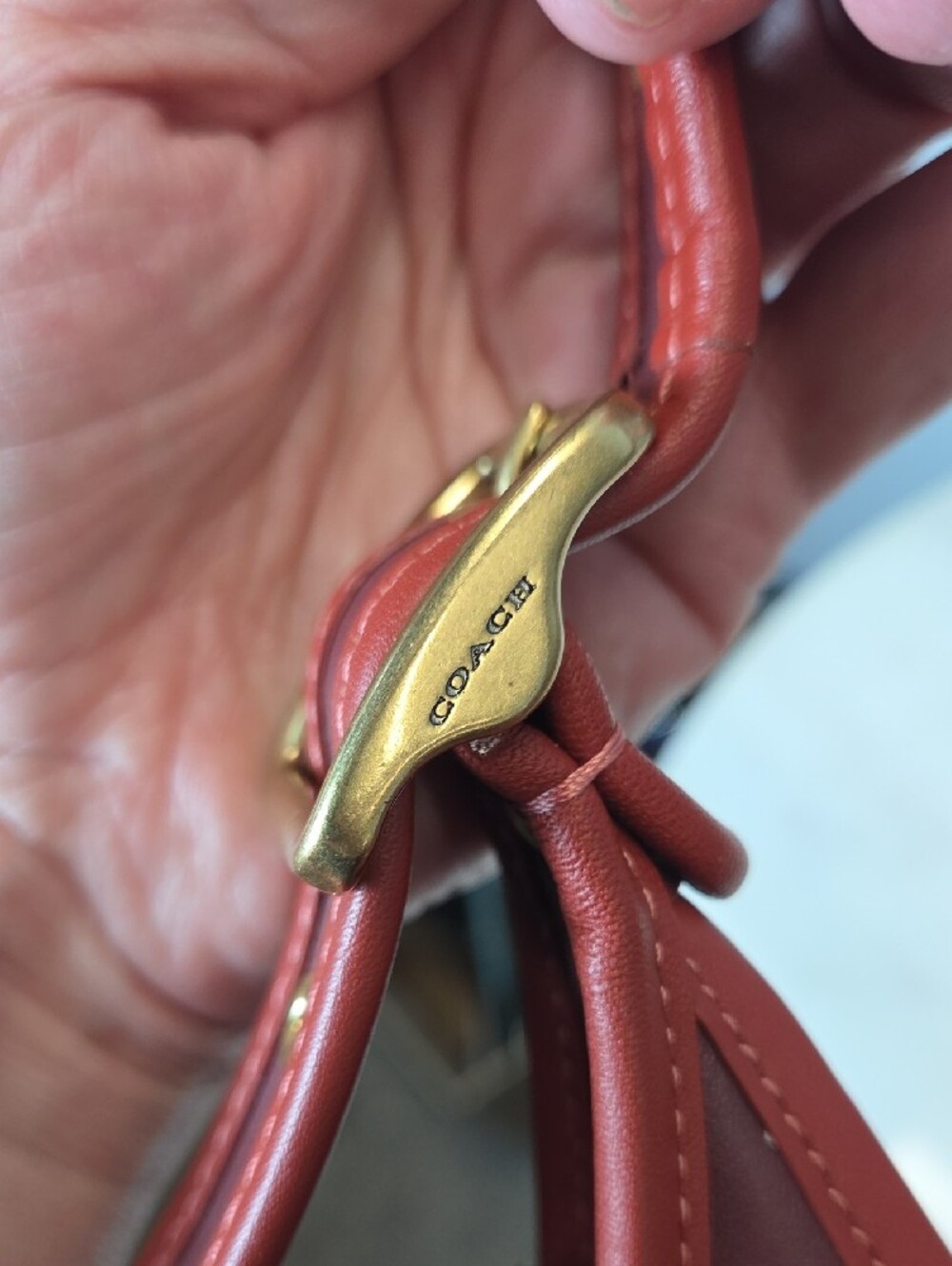 Coach Ergo Leather Shoulder Bag In Colorblock Oxblood/wine RARE - Picture 9 of 14